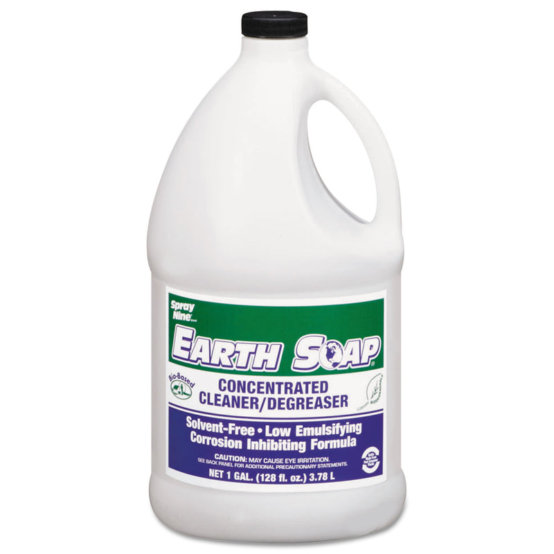 Spray Nine Earth Soap Concentrated Cleaner/Degreaser, 1gal Bottle, 4/Carton (ITW27901) Case of 4