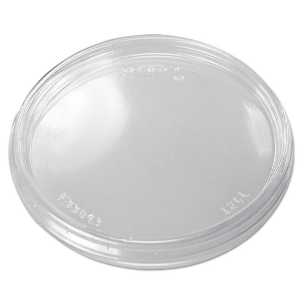 SOLO® Non-Vented Cup Lids. Fits 10 oz to 14 oz Foam Cups, 6 oz to 8 oz Food Containers, 6 oz Bowls; Clear, 1,000/Carton (DCC12CLR)