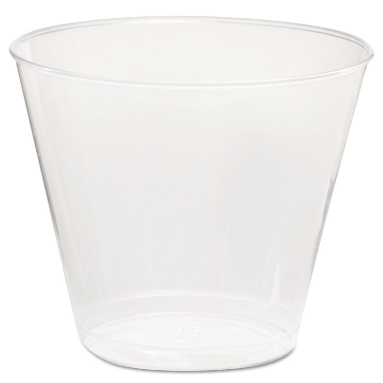 WNA Comet Plastic Tumbler, 5 oz, Clear, Squat, 50/Pack, 20 Packs/Carton (WNAT5S) Case of 1000