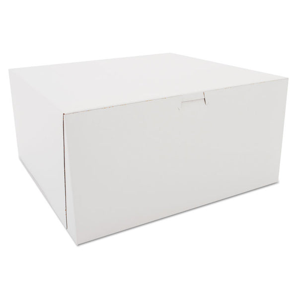 SCT® White One-Piece Non-Window Bakery Boxes, 12 x 12 x 6, White, Paper, 50/Carton (SCH0989) Case of 50