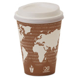 Eco-Products® EcoLid 25% Recycled Content Hot Cup Lid, White, Fits 8 oz Hot Cups, 100/Pack, 10 Packs/Carton (ECOEPHL8WR)