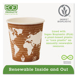 Eco-Products® World Art Renewable and Compostable Hot Cups, 10 oz, 50/Pack, 20 Packs/Carton (ECOEPBHC10WA) Case of 1000