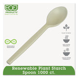 WNA EcoSense Renewable Plant Starch Cutlery, Spoon, 7", 50/Pack, 20 Pack/Carton (WNAEPS003) Case of 1000