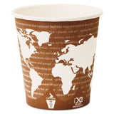 Eco-Products® World Art Renewable and Compostable Hot Cups, 10 oz, 50/Pack, 20 Packs/Carton (ECOEPBHC10WA) Case of 1000