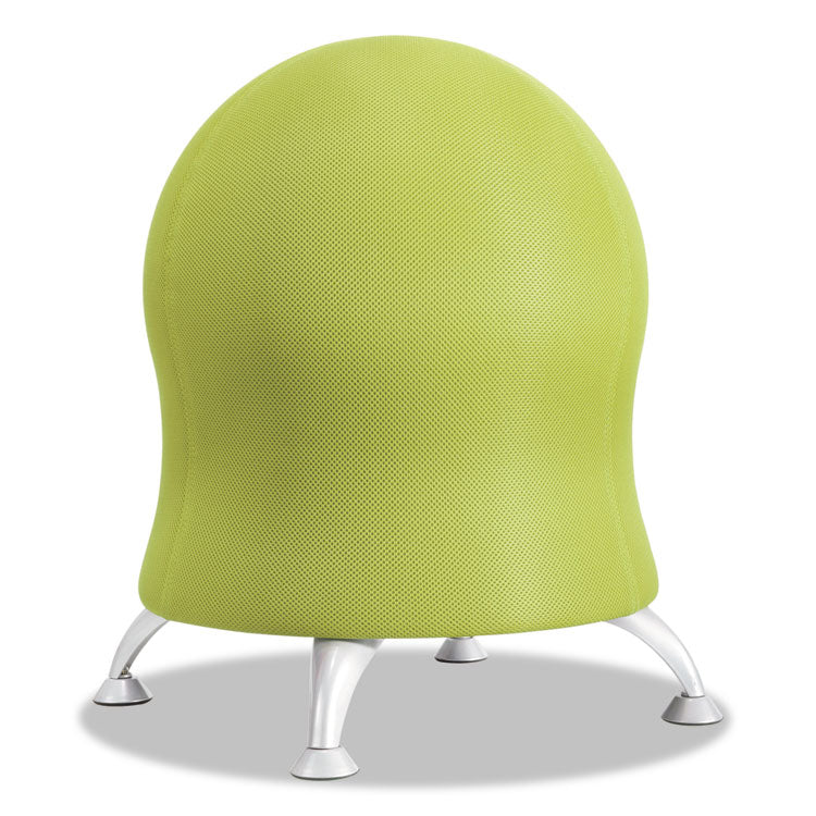 Safco® Zenergy Ball Chair, Backless, Supports Up to 250 lb, Grass Fabric Seat, Silver Base (SAF4750GS) Each