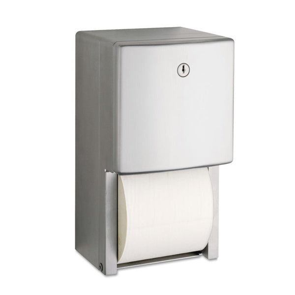 Bobrick ConturaSeries Two-Roll Tissue Dispenser, 6.08 x 5.94 x 11, Stainless Steel (BOB4288)