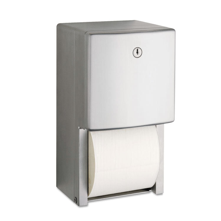 Bobrick ConturaSeries Two-Roll Tissue Dispenser, 6.08 x 5.94 x 11, Stainless Steel (BOB4288) Each