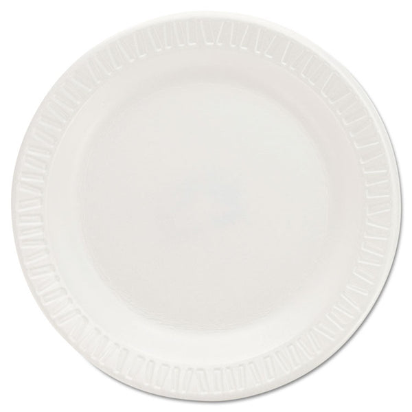 Dart® Quiet Classic Laminated Foam Dinnerware Plates, 6", White, 125/Pack, 8 Packs/Carton (DCC6PWQR)