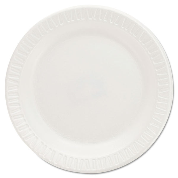 Dart® Quiet Classic Laminated Foam Dinnerware Plates, 6", White, 125/Pack, 8 Packs/Carton (DCC6PWQR) Case of 1000