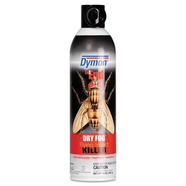 Dymon® THE END. Dry Fog Flying Insect Killer, 14 oz Aerosol Spray, 12/Carton (ITW45120) Case of 12