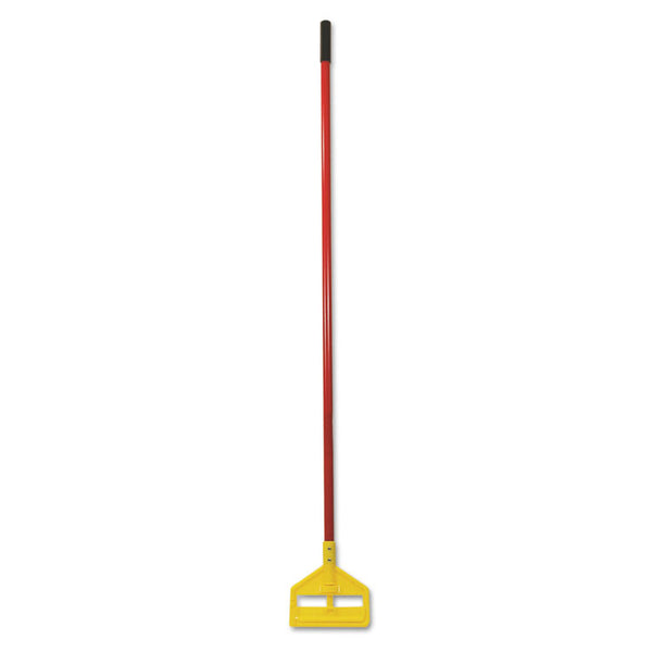 Rubbermaid® Commercial Invader Fiberglass Side-Gate Wet-Mop Handle, 60", Red/Yellow (RCPH146RED)