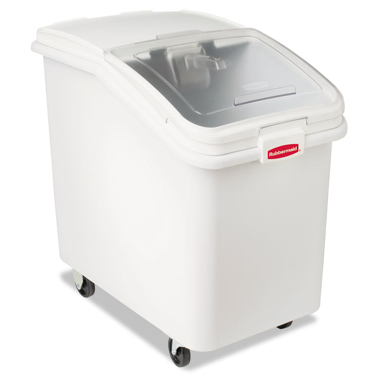 Rubbermaid® Commercial ProSave Mobile Ingredient Bin, 30.86 gal, 18 x 29.75 x 28, White, Plastic (RCP360388WHI) Each