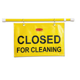 Rubbermaid® Commercial Site Safety Hanging Sign, 50 x 1 x 13, Yellow (RCP9S15YEL) Each