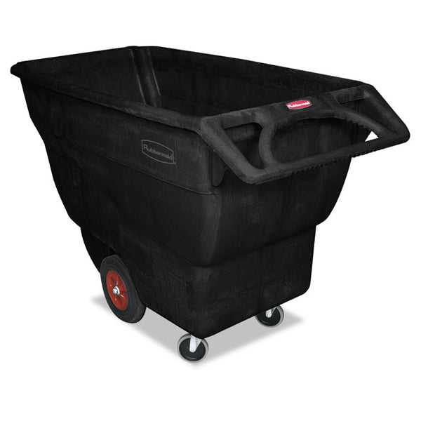 Rubbermaid® Commercial Structural Foam Tilt Truck, 151 gal, 1,000 lb Capacity, Plastic, Black (RCP1013BLA)