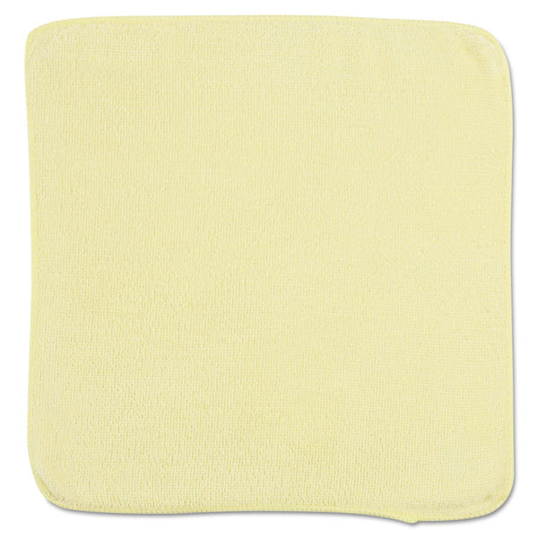 Rubbermaid® Commercial Microfiber Cleaning Cloths, 12 x 12, Yellow, 24/Pack (RCP1820580) Bag of 24