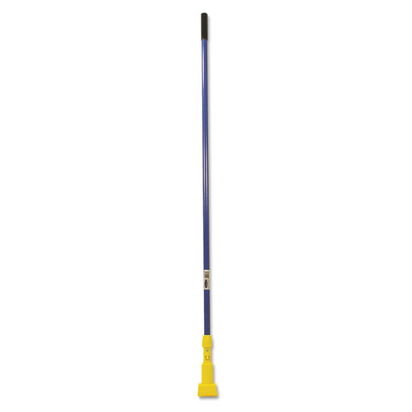 Rubbermaid® Commercial Gripper Fiberglass Mop Handle, 1" dia x 60", Blue/Yellow (RCPH246BLU)