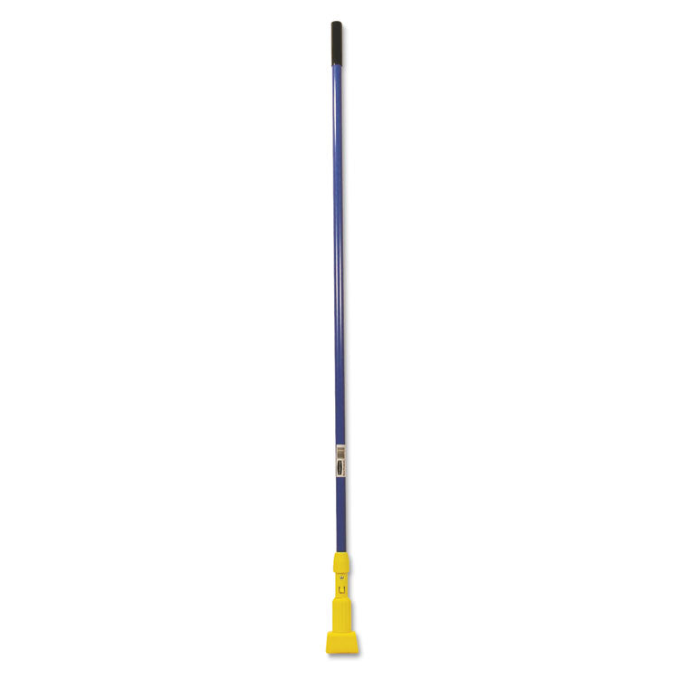Rubbermaid® Commercial Gripper Fiberglass Mop Handle, 1" dia x 60", Blue/Yellow (RCPH246BLU)