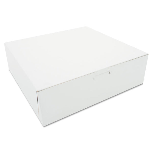 SCT® White One-Piece Non-Window Bakery Boxes, 10 x 10 x 3, White, Paper, 200/Carton (SCH0971) Case of 200