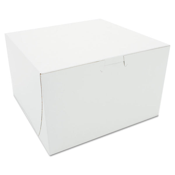 SCT® White One-Piece Non-Window Bakery Boxes, 8 x 8 x 5, White, Paper, 100/Carton (SCH09455) Case of 100