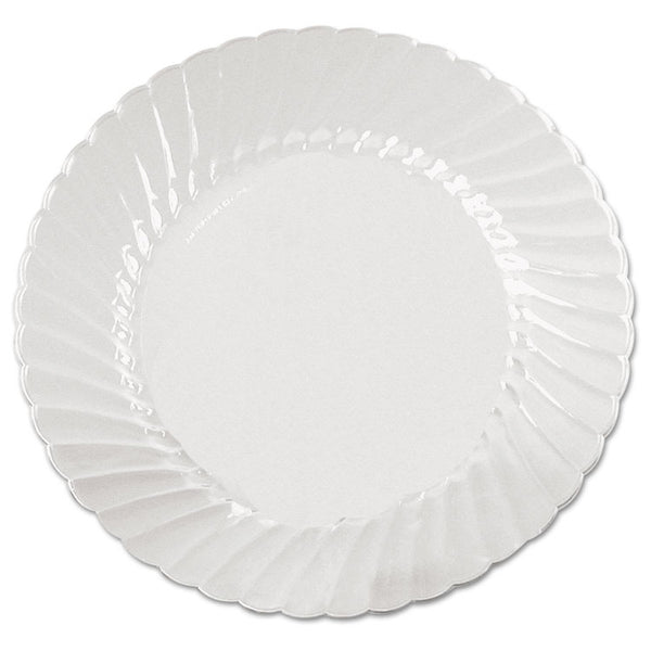 WNA Classicware Plates, Plastic, 6" dia, Clear, 18/Bag, 10 Bags/Carton (WNACW6180)