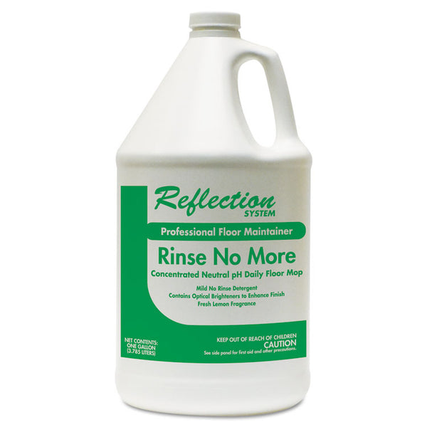 Theochem Laboratories Rinse-No-More Floor Cleaner, Lemon Scent, 1 gal, Bottle, 4/Carton (TOL445) Case of 4