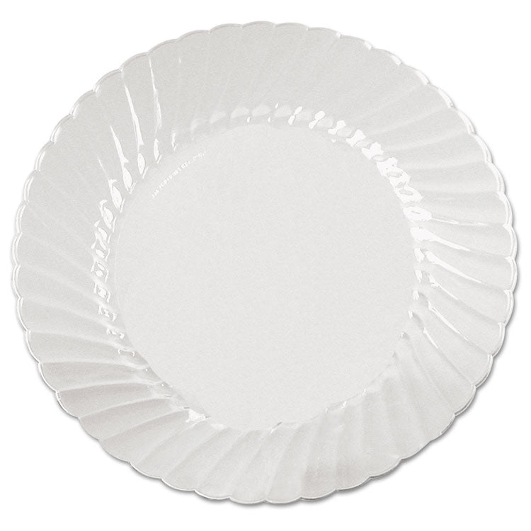 WNA Classicware Plates, Plastic, 9" dia, Clear, 18/Bag, 10 Bags/Carton (WNACW9180) Case of 180