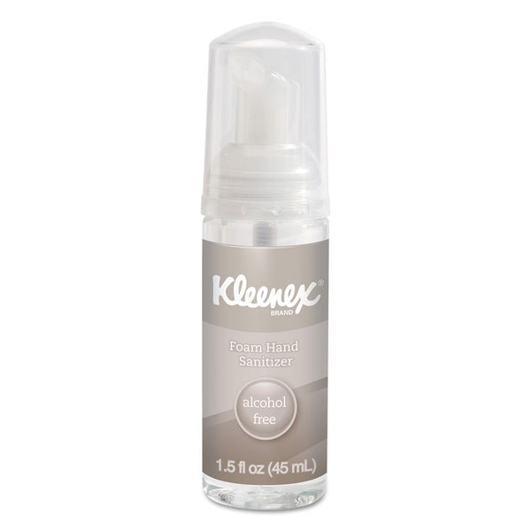 Kleenex® Alcohol-Free Foam Hand Sanitizer, 1.5 oz Pump Bottle, Unscented, 24/Carton (KCC34136)