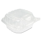 Dart® ClearSeal Hinged-Lid Plastic Containers, Sandwich Container, 13.8 oz, 5.4 x 5.3 x 2.6, Clear, Plastic, 500/Carton (DCCC53PST1)