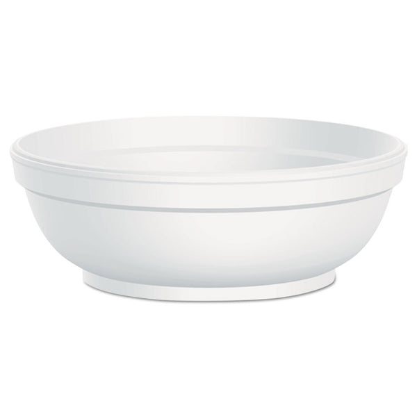 Dart® Insulated Foam Bowls, 6 oz, White, 50/Pack, 20 Packs/Carton (DCC6B20)