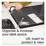 Artistic® Lift-Top Pad Desktop Organizer, with Clear Overlay, 24 x 19, Black (AOP41100S) Each