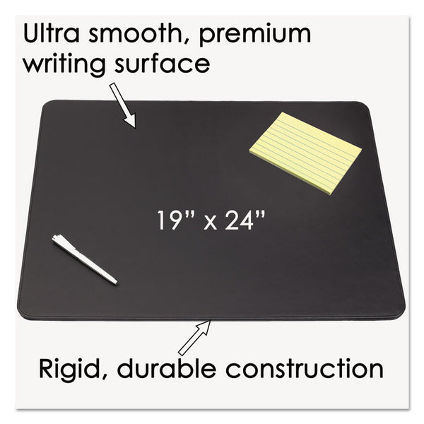 Artistic® Sagamore Desk Pad, with Decorative Stitching, 24 x 19, Black (AOP510041)