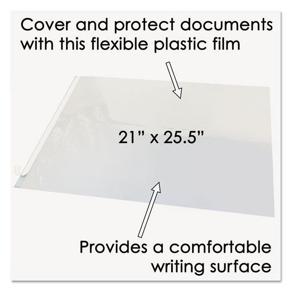 Artistic® Second Sight Clear Plastic Desk Protector, with Hinged Protector, 25.5 x 21, Clear (AOPSS2125)
