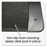 Artistic® Executive Desk Pad with Antimicrobial Protection, Leather-Like Side Panels, 36 x 20, Black (AOP413861) Each