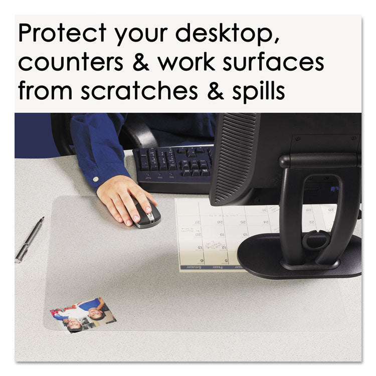 Artistic® KrystalView Desk Pad with Antimicrobial Protection, Matte Finish, 22 x 17,  Clear (AOP60240MS) Each