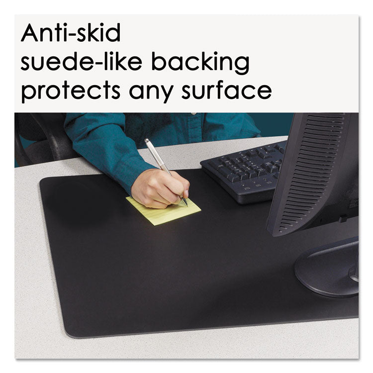 Artistic® Rhinolin II Desk Pad with Antimicrobial Protection, 36 x 24, Black (AOPLT812MS)