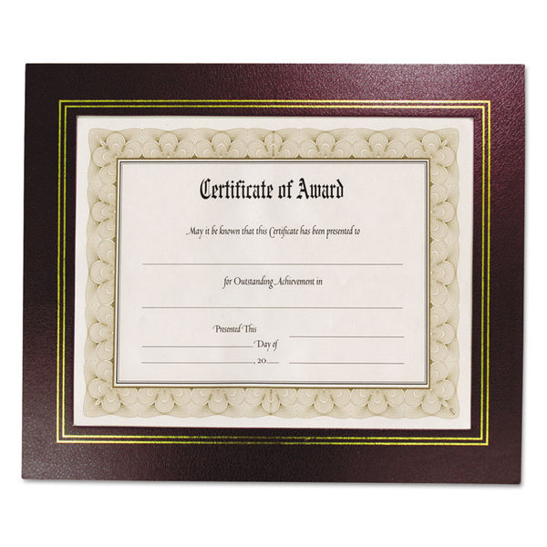 NuDell™ Leatherette Document Frame, 8.5 x 11, Burgundy, Pack of Two (NUD21200)