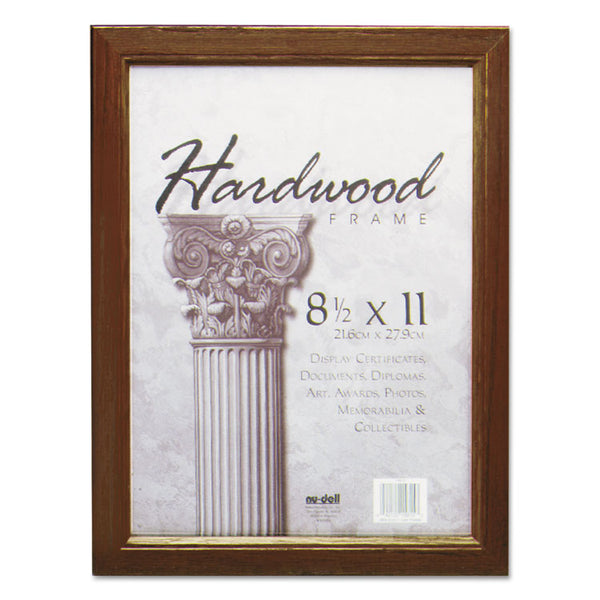 NuDell™ Solid Oak Hardwood Frame, 8.5 x 11, Walnut Finish (NUD15815)