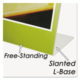NuDell™ Clear Plastic Sign Holder, Stand-Up, Slanted, 8.5 x 11 (NUD35485Z)