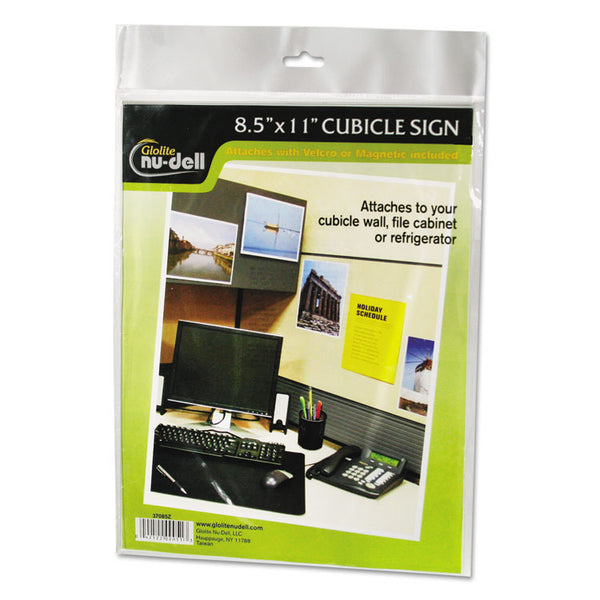 NuDell™ Clear Plastic Sign Holder, All-Purpose, 8.5 x 11 (NUD37085Z)