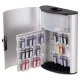 Durable® Key Box Plus, 54-Key, Brushed Aluminum, Silver, 11.75 x 4.63 x 15.75 (DBL196823) Each