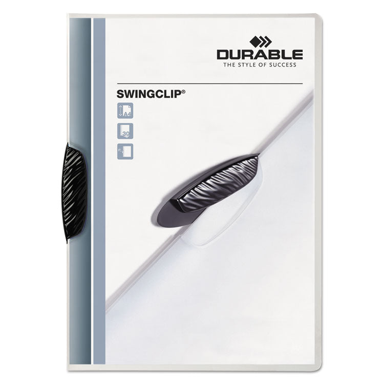 Durable® Swingclip Clear Report Cover, Swing Clip, 8.5 x 11, Clear/Clear, 5/Pack (DBL226401)