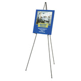 Quartet® Full Size Instant Easel, 62.38" Maximum Height, Steel, Black (QRT29E)