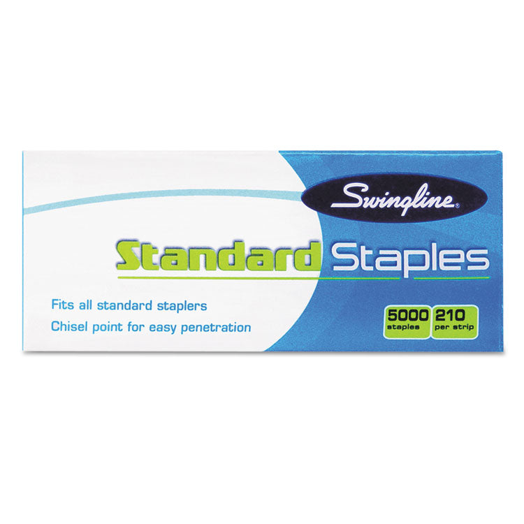 Swingline® S.F. 1 Standard Staples, 0.25" Leg, 0.5" Crown, Steel, 5,000/Box (SWI35108)