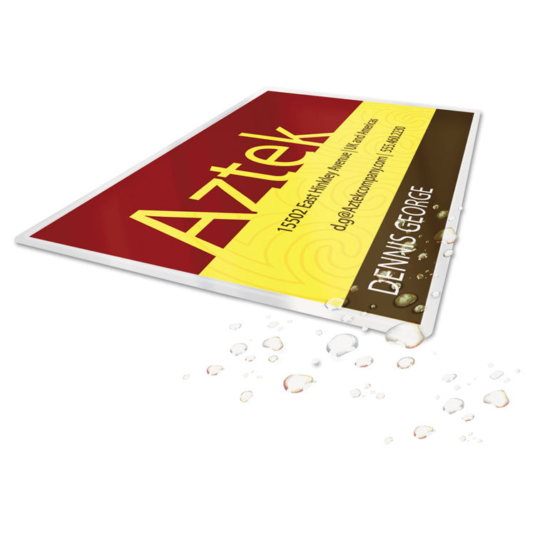 GBC® UltraClear Thermal Laminating Pouches, 5 mil, 3.69" x 2.19", Gloss Clear, 100/Box (GBC51005) Box of 100