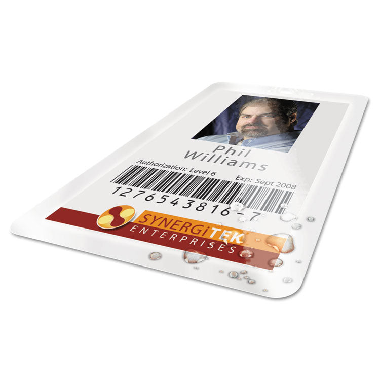GBC® UltraClear Thermal Laminating Pouches, 7 mil, 2.56" x 3.75", Gloss Clear, 100/Box (GBC3200016) Box of 100