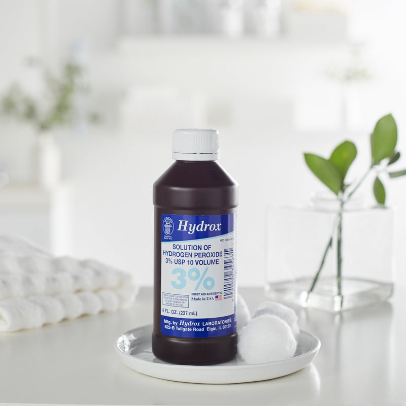 McKesson Brand Antiseptic Hydrogen Peroxide Topical Liquid 8 oz. Bottle (557335_CS) 12/CS