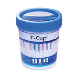 T-Cup® Drugs of Abuse Test Kit AMP, BAR, BUP, BZO, COC, mAMP/MET, MDMA, MOP, MTD, OXY, PCP, THC (CR, pH, SG) 25 Tests CLIA Waived (1185019_BX) 25/BX