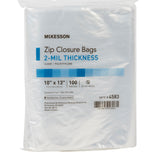 McKesson Reclosable Bag 10 X 13 Inch Polyethylene Clear Zipper Closure (864520_CS) 10/CS