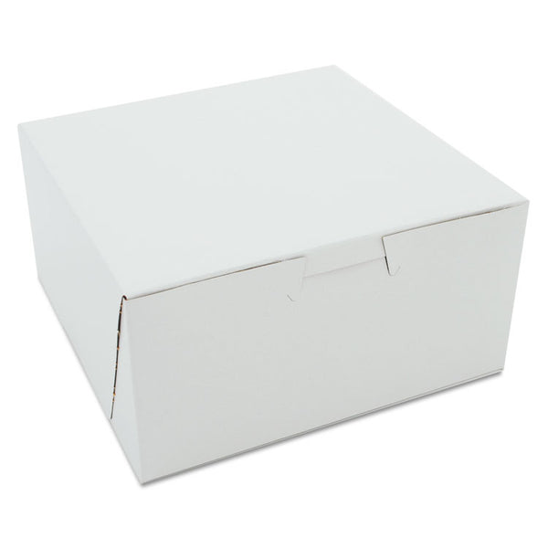 SCT® White One-Piece Non-Window Bakery Boxes, 6 x 6 x 3, White, Paper, 250/Carton (SCH0905) Case of 250