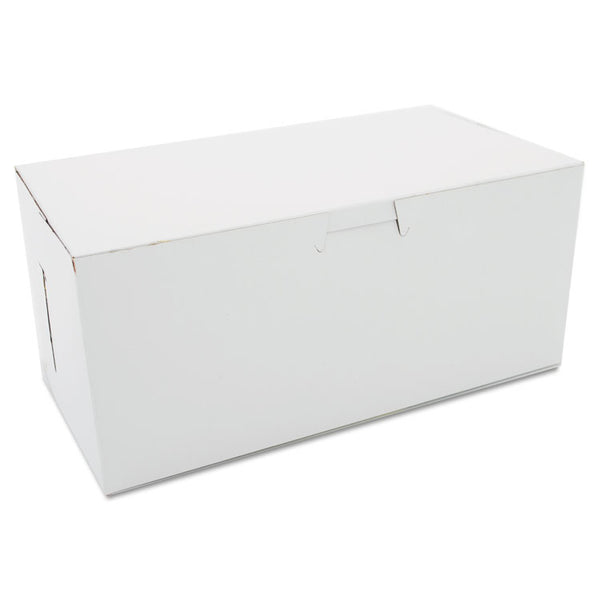 SCT® White One-Piece Non-Window Bakery Boxes, 4 x 9 x 5, White, Paper, 250/Carton (SCH0949) Case of 250